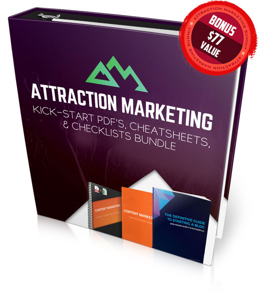 Attraction Marketing Kick-Start PDF's, Cheatsheets, and Checklists Bundle